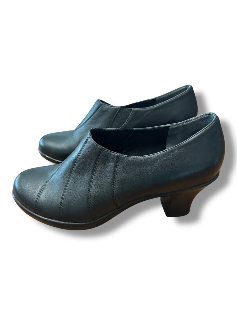 Dansko Bennett Ankle Boot Booties Heels Black Leather Women Sz EUR 41 / US 8.5